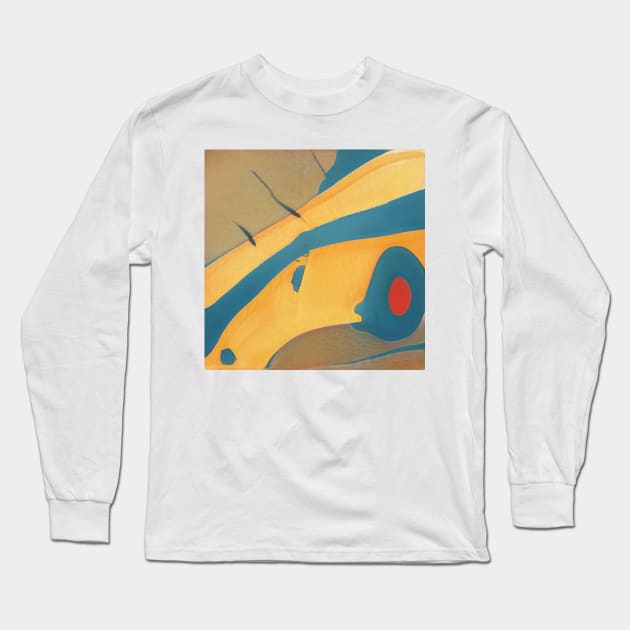 Yellow Car Long Sleeve T-Shirt by GMAT